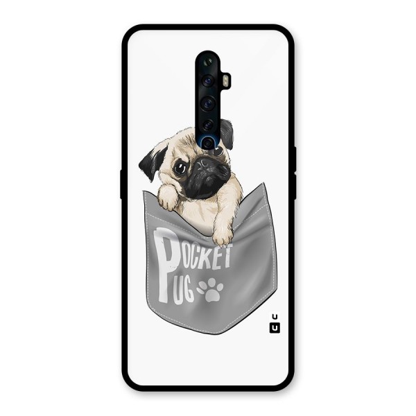 Pocket Pug Glass Back Case for Oppo Reno2 Z