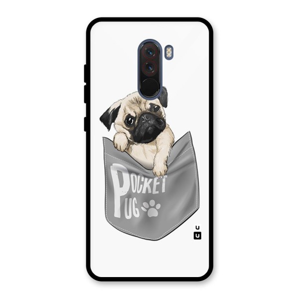 Pocket Pug Glass Back Case for Poco F1