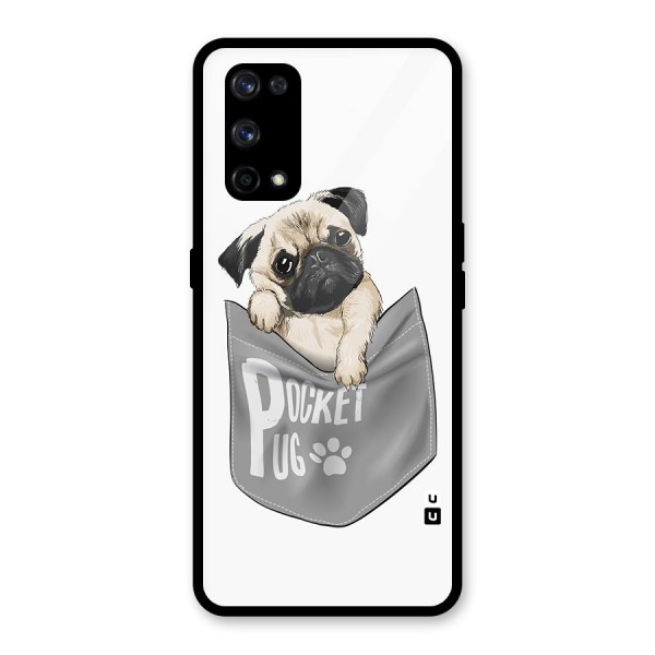 Pocket Pug Glass Back Case for Realme X7 Pro