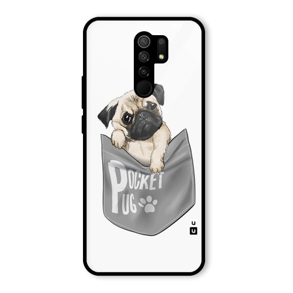 Pocket Pug Glass Back Case for Redmi 9 Prime