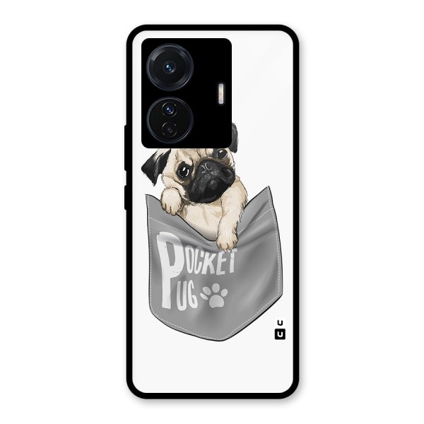 Pocket Pug Glass Back Case for Vivo T1 Pro