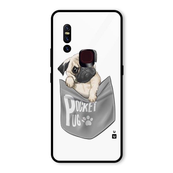 Pocket Pug Glass Back Case for Vivo V15