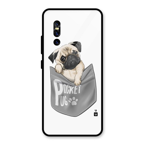 Pocket Pug Glass Back Case for Vivo V15 Pro