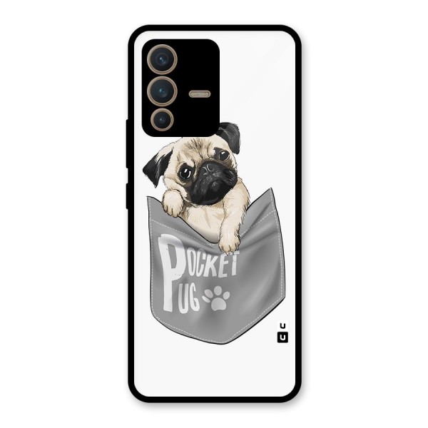 Pocket Pug Glass Back Case for Vivo V23 5G