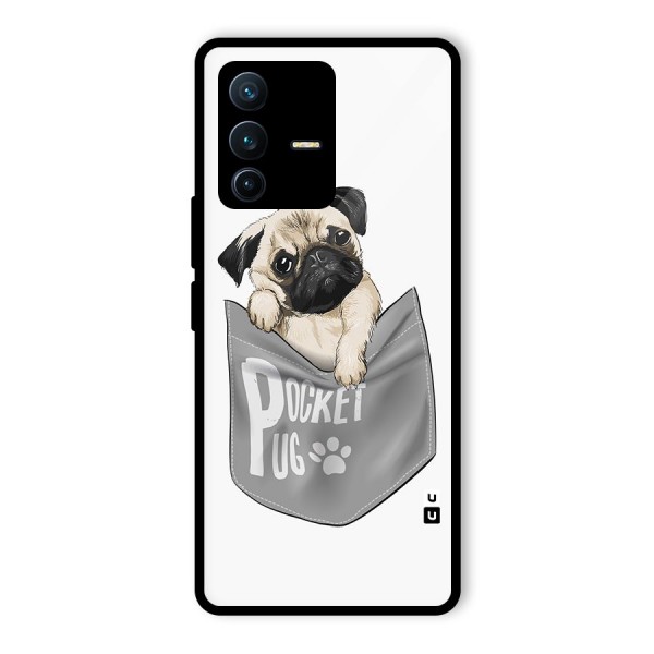 Pocket Pug Glass Back Case for Vivo V23 Pro