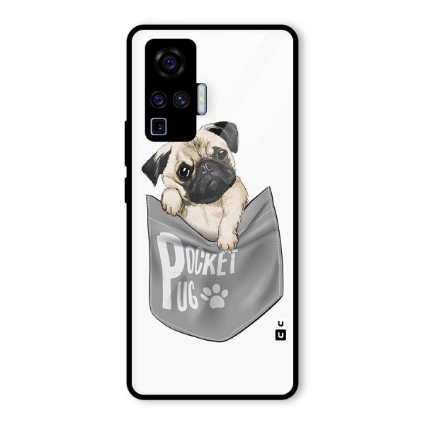 Pocket Pug Glass Back Case for Vivo X50 Pro