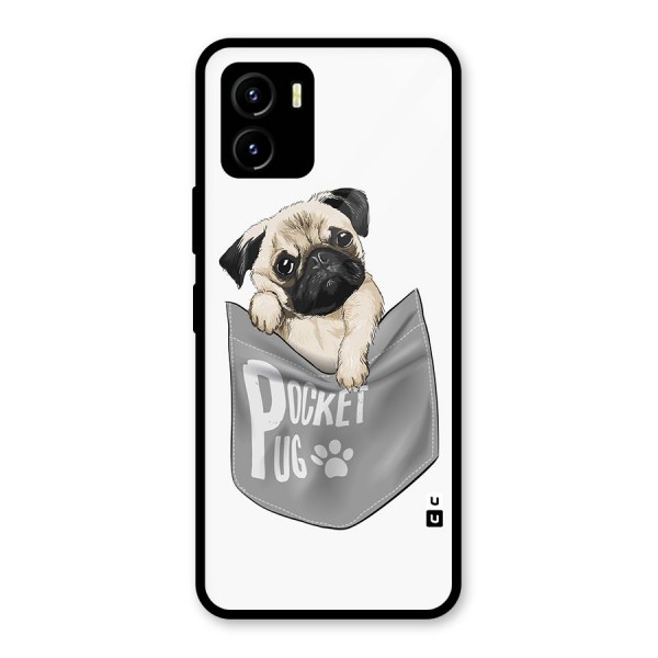 Pocket Pug Glass Back Case for Vivo Y15s