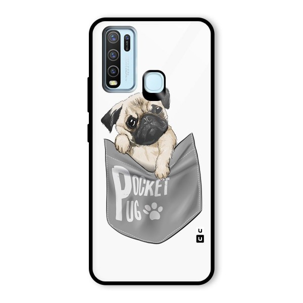 Pocket Pug Glass Back Case for Vivo Y30