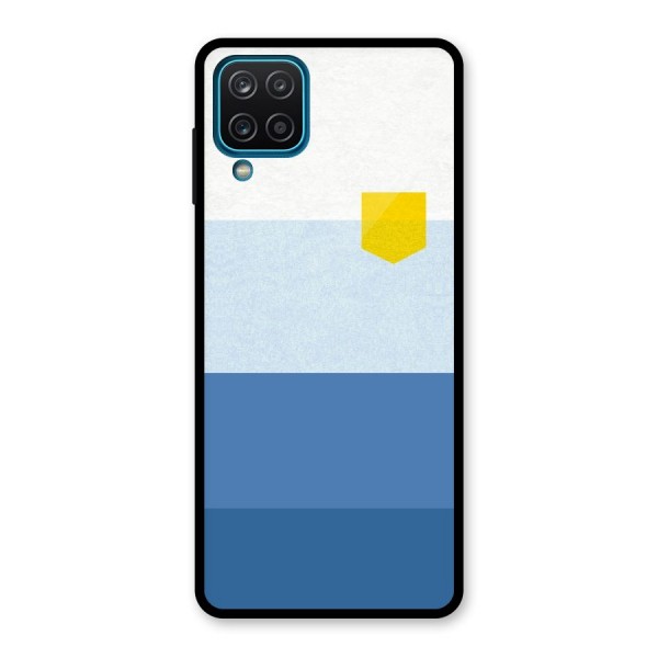 Pocket Stripes. Glass Back Case for Galaxy A12