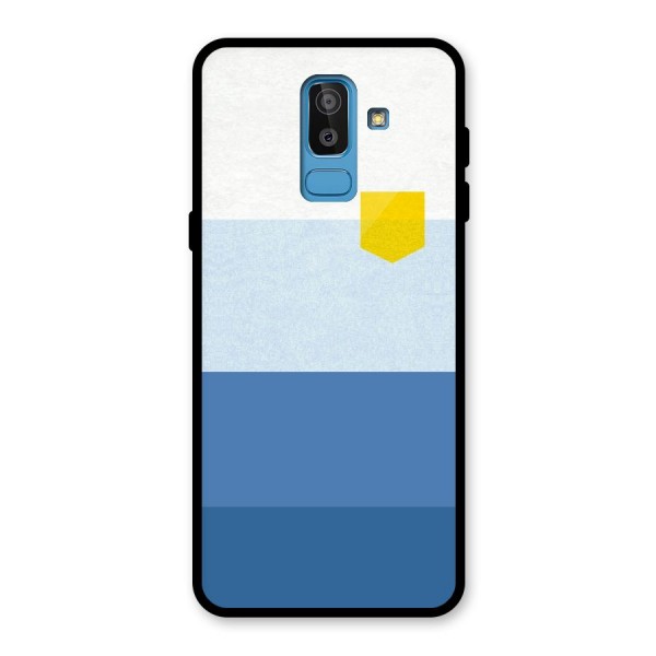 Pocket Stripes. Glass Back Case for Galaxy J8