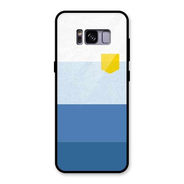 Pocket Stripes. Glass Back Case for Galaxy S8