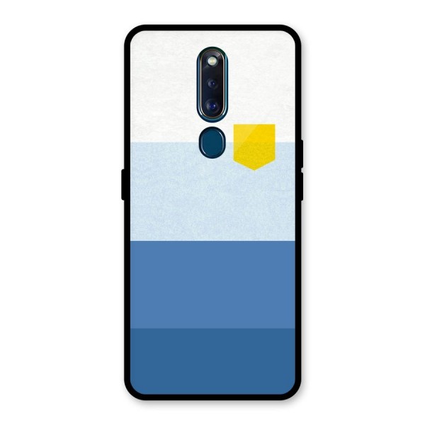 Pocket Stripes. Glass Back Case for Oppo F11 Pro