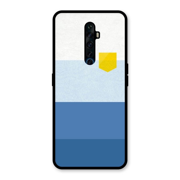 Pocket Stripes. Glass Back Case for Oppo Reno2 Z