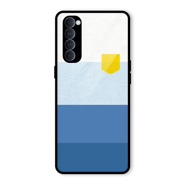 Pocket Stripes. Glass Back Case for Oppo Reno4 Pro