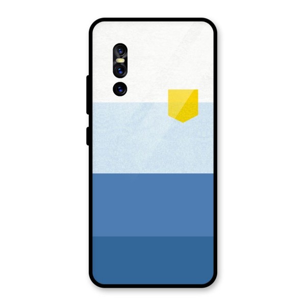 Pocket Stripes. Glass Back Case for Vivo V15 Pro