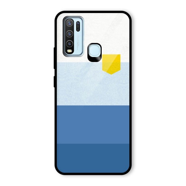 Pocket Stripes. Glass Back Case for Vivo Y30