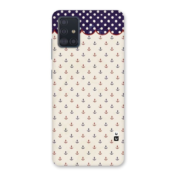 Polka Anchor Back Case for Galaxy A51