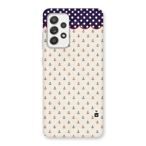 Polka Anchor Back Case for Galaxy A52