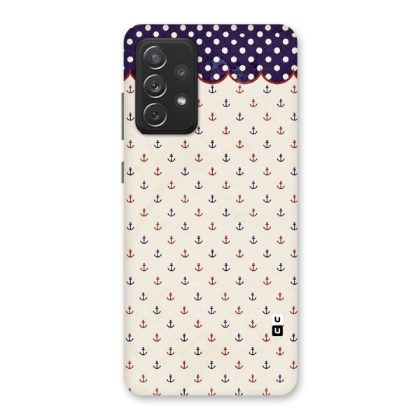 Polka Anchor Back Case for Galaxy A72