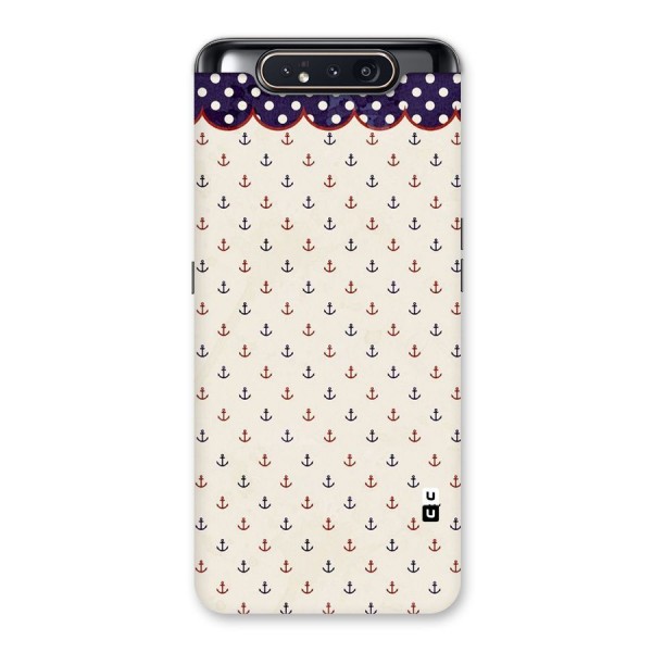 Polka Anchor Back Case for Galaxy A80