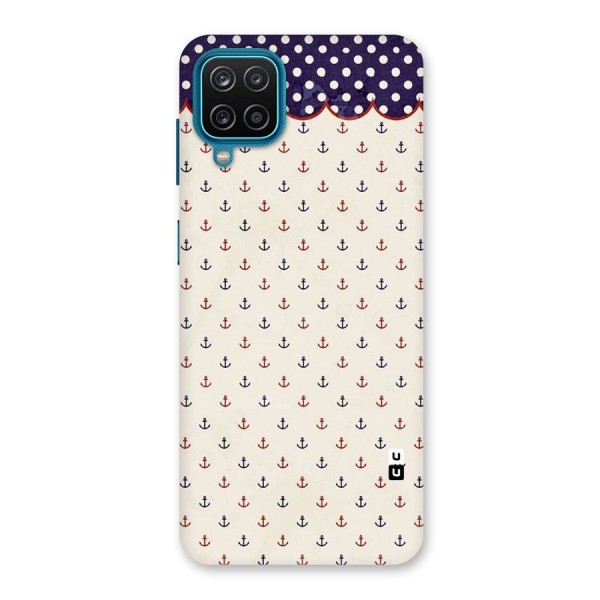 Polka Anchor Back Case for Galaxy F12