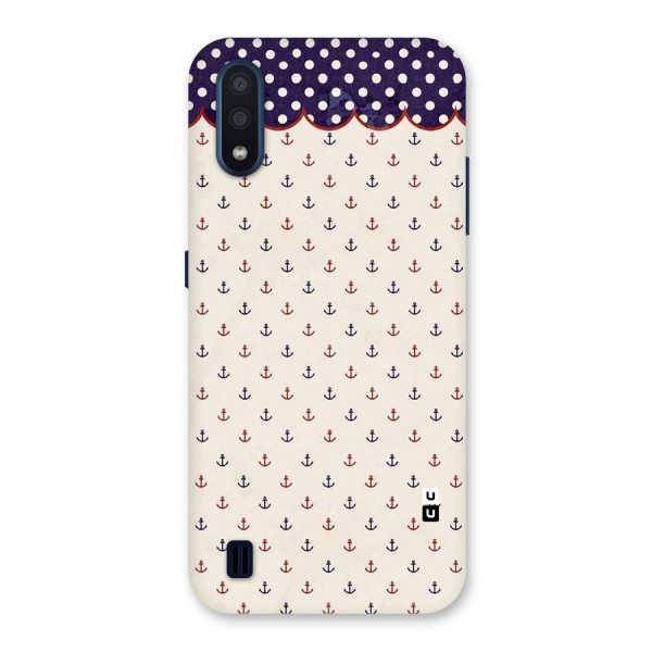 Polka Anchor Back Case for Galaxy M01