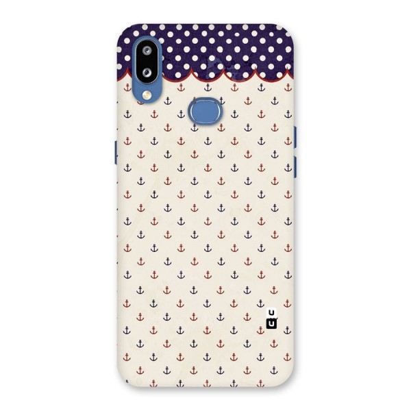 Polka Anchor Back Case for Galaxy M01s