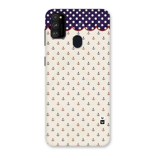 Polka Anchor Back Case for Galaxy M21