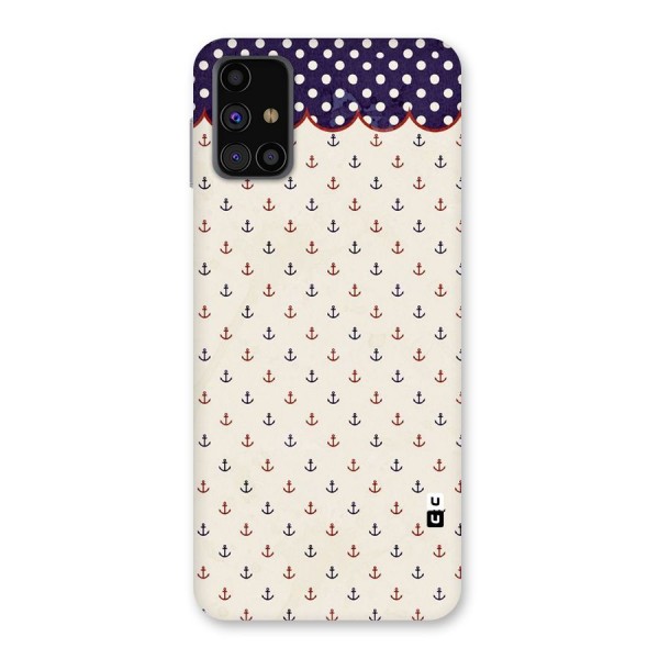 Polka Anchor Back Case for Galaxy M31s