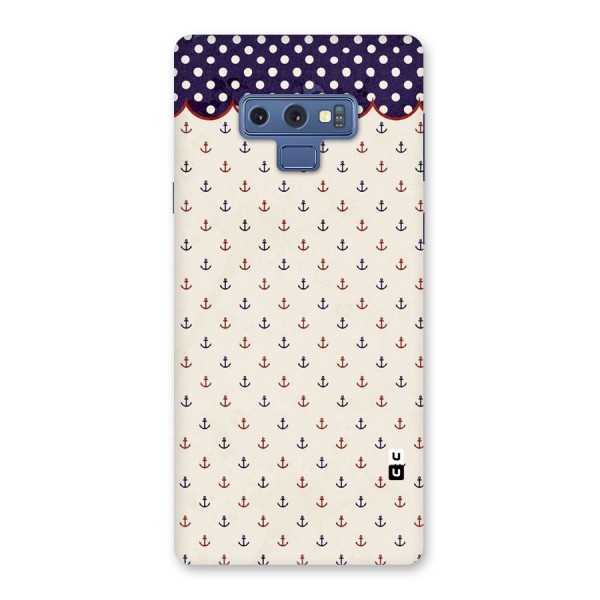 Polka Anchor Back Case for Galaxy Note 9