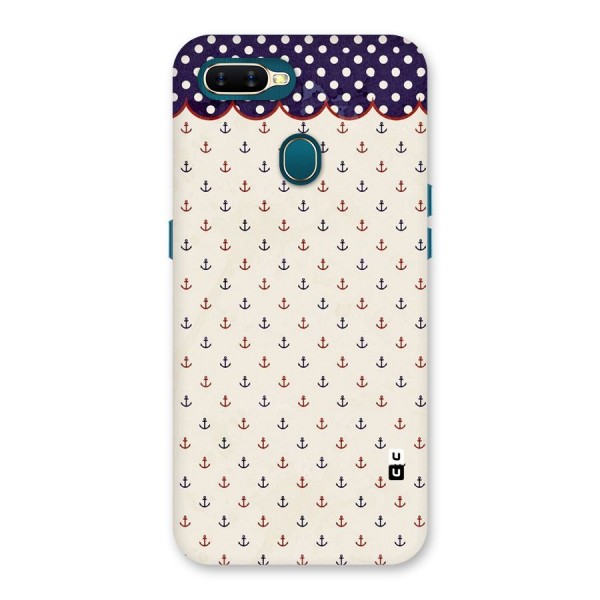 Polka Anchor Back Case for Oppo A12