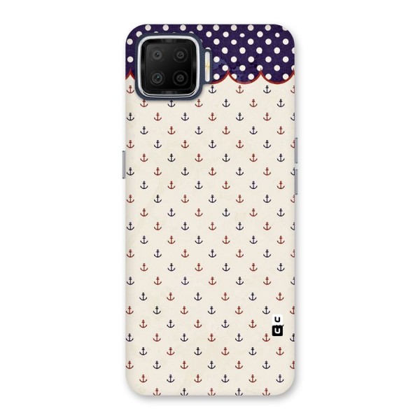 Polka Anchor Back Case for Oppo F17