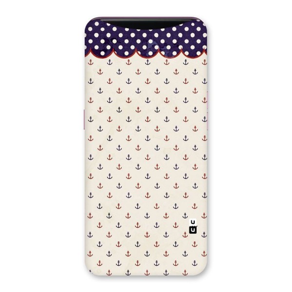 Polka Anchor Back Case for Oppo Find X