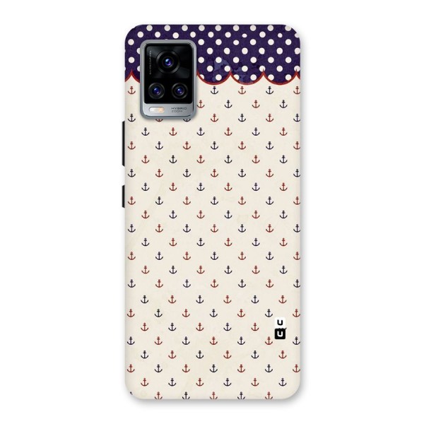 Polka Anchor Back Case for Vivo V20 Pro