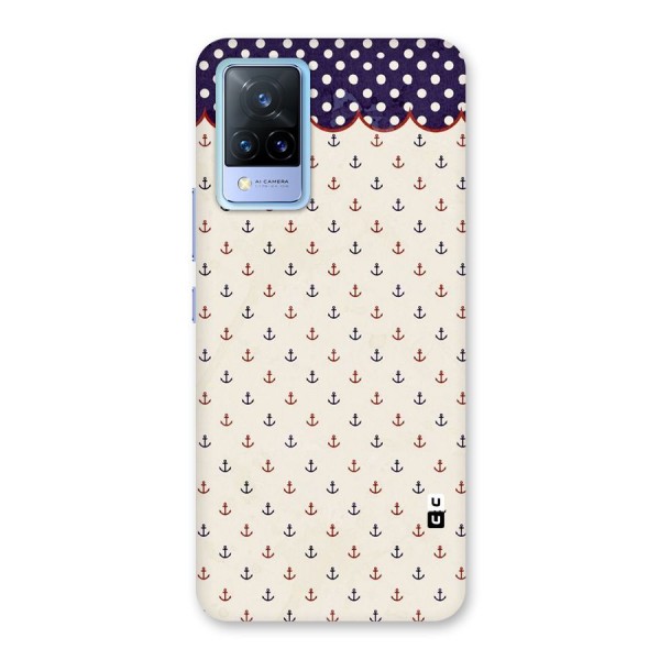 Polka Anchor Back Case for Vivo V21 5G