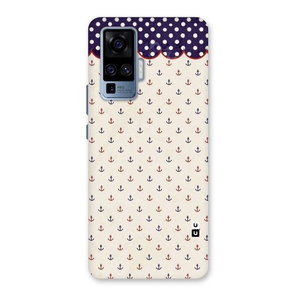 Polka Anchor Back Case for Vivo X50 Pro