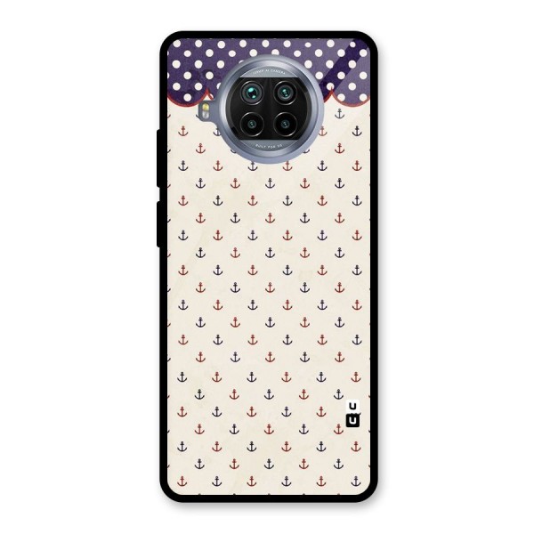 Polka Anchor Glass Back Case for Mi 10i