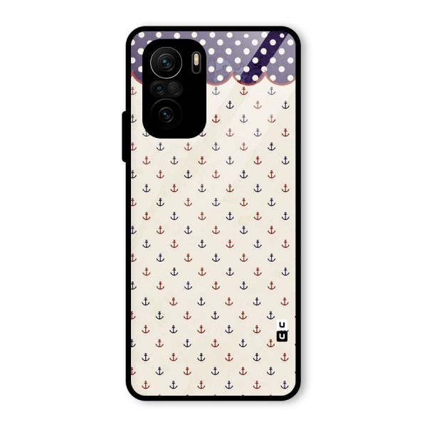 Polka Anchor Glass Back Case for Mi 11x