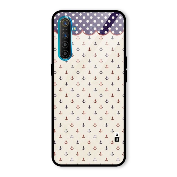 Polka Anchor Glass Back Case for Realme XT