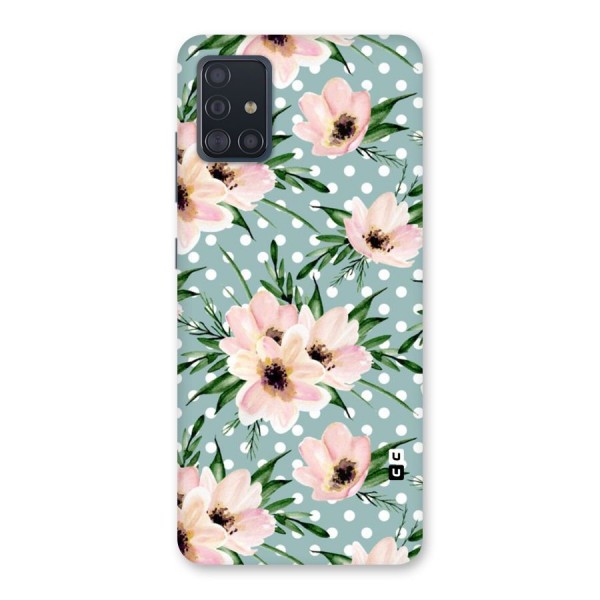 Polka Art Floral Back Case for Galaxy A51