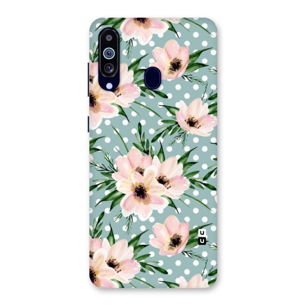 Polka Art Floral Back Case for Galaxy A60