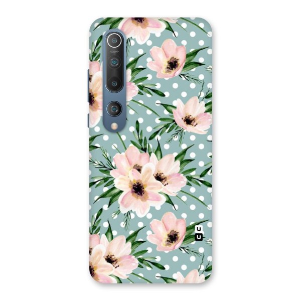 Polka Art Floral Back Case for Mi 10