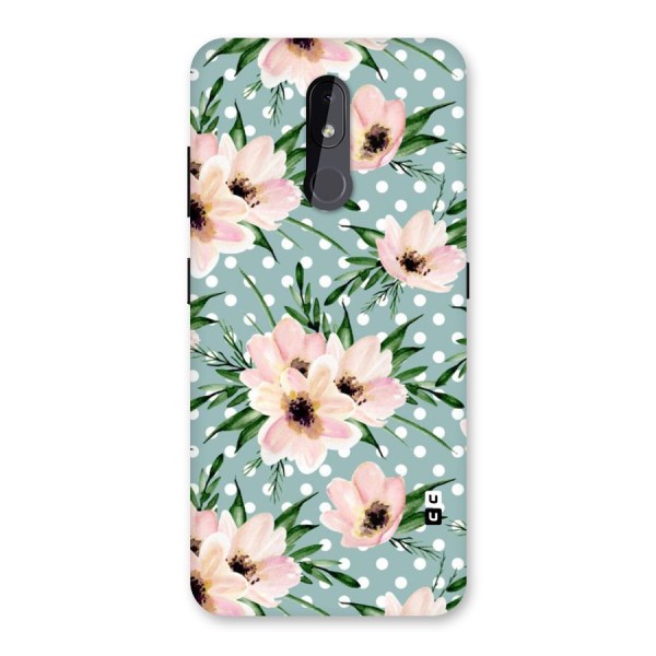 Polka Art Floral Back Case for Nokia 3.2