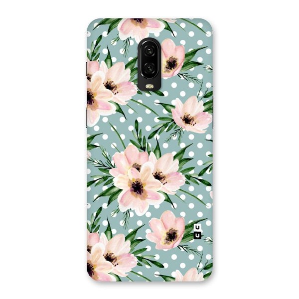 Polka Art Floral Back Case for OnePlus 6T