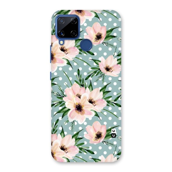 Polka Art Floral Back Case for Realme C12