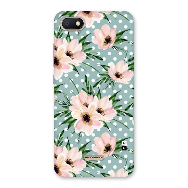 Polka Art Floral Back Case for Redmi 6A