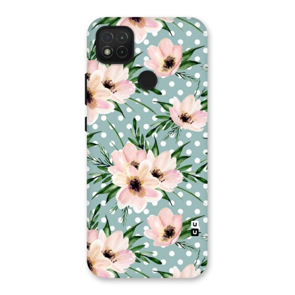 Polka Art Floral Back Case for Redmi 9C