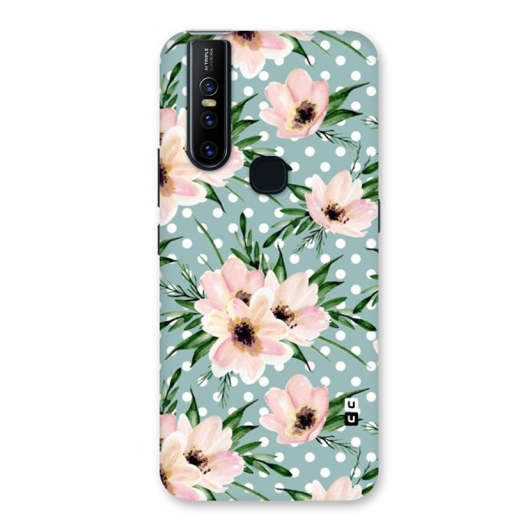 Polka Art Floral Back Case for Vivo V15