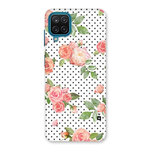 Polka Bloom White Back Case for Galaxy F12