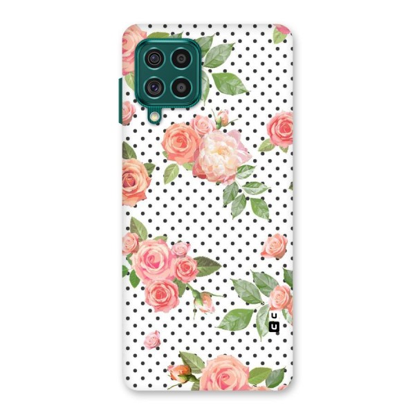 Polka Bloom White Back Case for Galaxy F62